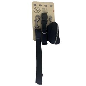 Bond & Co. NEW Navy 3-Piece Walking Kit for Small Dogs Lead, Collar & Waste Bag